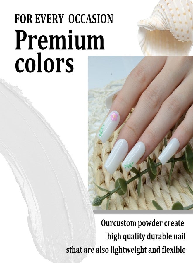 EODCI White Color Dip Powder, 1OZ Nail Dipping Powder for Long-lasting 28 Days+ Dip Nail Art French Manicure Nail Starter & Professional Home DIY Salon Use 28g - Image 4